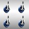 Service Caster 5 Inch 316SS Solid Poly Swivel 7/8 Inch Expanding Stem Caster Set Brake SCC SCC-SS316EX20S514-SPUS-TLB-78-4 - alternate 1